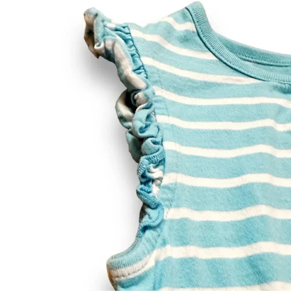 Hanna Andersson | Teal Ruffle Sleeve Tank (6-7 yrs) - Picture 2 of 5